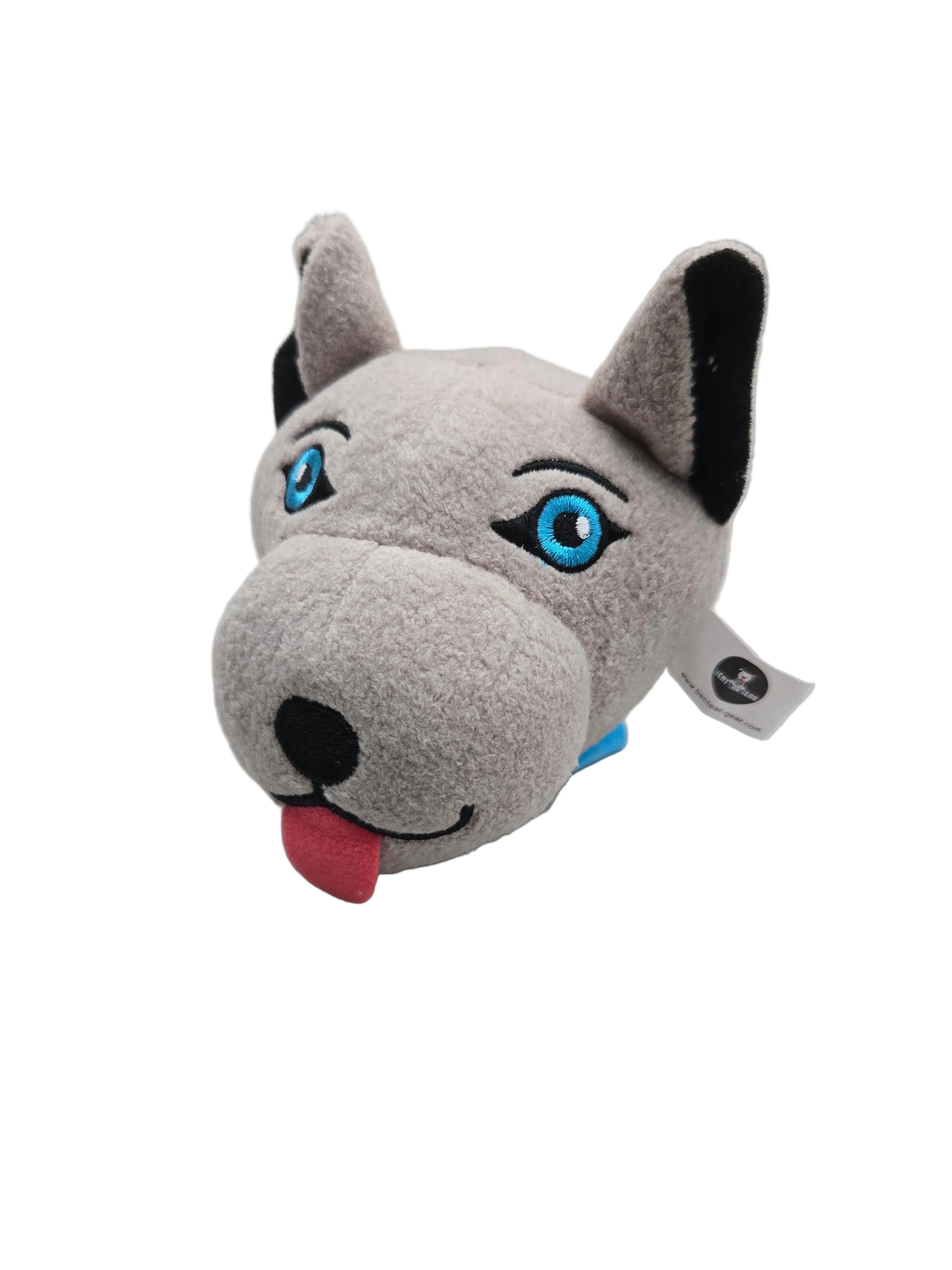 Squeaky McBent Plush Dog Toy | Squeaky Ball Inside – Bent Ear Gear