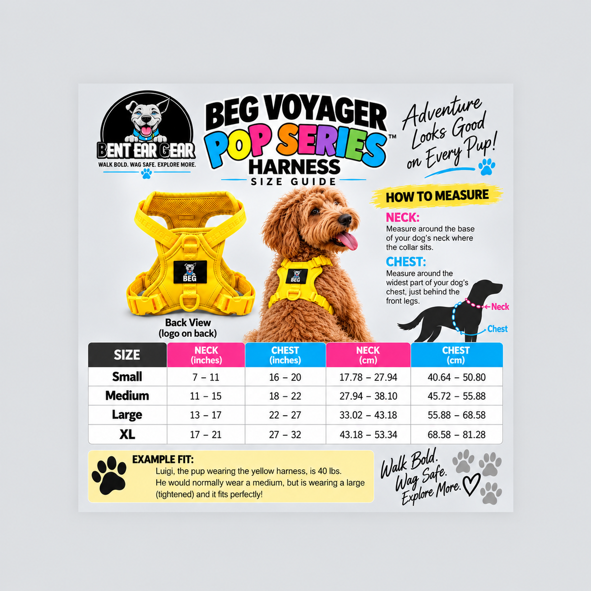 BEG Voyager Pop Series Harness